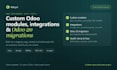 develop custom odoo modules, integrations and odoo 20 migrations