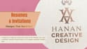 create custom event invitation card and professional resume