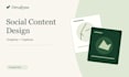 design branded instagram and facebook posts with captions