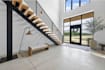 create a modern staircase 3d model and realistic  interior rendering