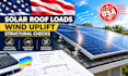 calculate solar panel roof loads and wind uplift