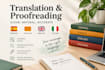 translate, proofread and write texts professionally