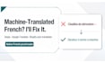 proofread and fix your machine translated french website or store