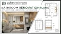 create 2d bathroom renovation plans and elevations