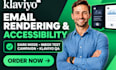 qa email rendering accessibility dark mode inbox test campaign klaviyo QA