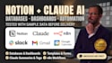 notion database dashboard templates claude ai n8n automation setup