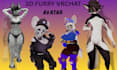 create furry vrchat avatar fursona anthro 3d model rigging physbones unity quest