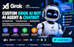 grok ai bot developmament custom ai agent automation chatbot integration