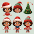 design a christmas santa character art