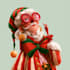 llustrate magical christmas scenes, characters