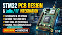 create custom stm32 pcb for lora, rf transceiver and sensor communication