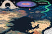 draw a professional fantasy or scifi map illustration