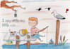 draw original watercolor children book traditional art