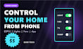 build esp32 smart home automation with phone control
