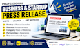 write and distribute press release for your tech startup product launch