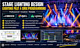 do stage lighting design, lighting plot and dmx programming, onyx, qlc, lightkey