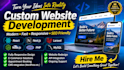 develop custom full stack web application with admin panel