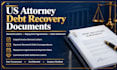 prepare commercial debt settlement correspondence