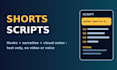 write original youtube shorts scripts with hooks and visual notes