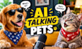 create ai talking dog and cat video