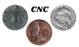 create cnc bas relief coin logo relief and engraving stl model