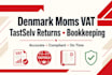 file denmark moms vat returns tastselv and bookkeeping