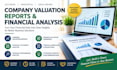 prepare company valuation reports and financial analysis documents