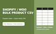 prepare your shopify or woocommerce bulk product upload CSV