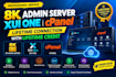 offer 8k admin server xui one cpanel, lifetime connection with lifetime credit