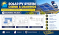 design solar pv system layout, inverter plan, and solar