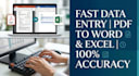 do fast data entry