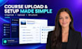 create course content, course upload on kajabi skool and circle so online course