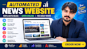 create automated news wordpress website, autoblog, auto news RSS aggregator