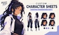 draw custom character reference sheets