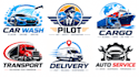 design a professional car wash, pilot, cargo logo
