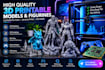 create high quality 3d printable models, figurines, custom stl files, pcb game