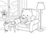 create coloring book illustration for KDP