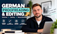 proofread and improve your german texts and emails