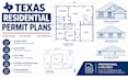 draft texas residential building permit plans and floor plans