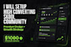 setup your profitable skool community with about page and classroom