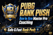 be your pubg mobile rank pusher to ace master
