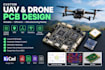 design custom uav pcb, drone controller, stm32, esp32, telemetry, gps, imu, bom
