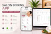 develop salon booking app, spa app and booking website