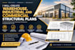 create warehouse, industrial and commercial structural plans