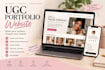 design ugc portfolio website ugc canva portfolio website