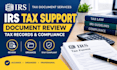 provide irs tax document review tax preparation support