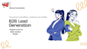 do b2b leads generation and data entery
