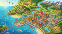 design illustrated map, city guide, custom landmark map and venue map