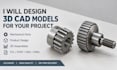 create 3d cad models, mechanical parts, and 3d printable designs