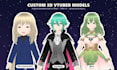 create a custom 3d vtuber avatar, rigged and ready to stream